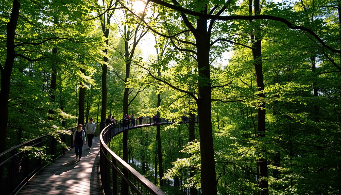 Spacer w koronach drzew Czechy