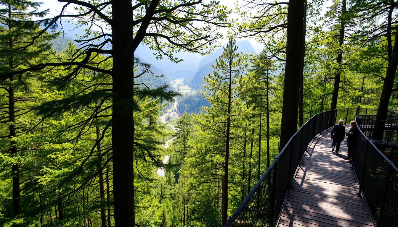 Spacer w koronach drzew Pieniny