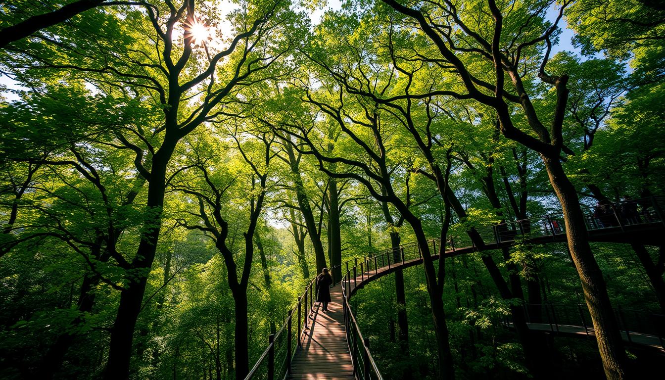 Spacer w koronach drzew Słowacja